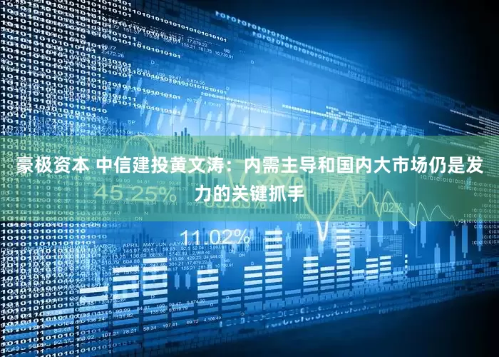 豪极资本 中信建投黄文涛：内需主导和国内大市场仍是发力的关键抓手