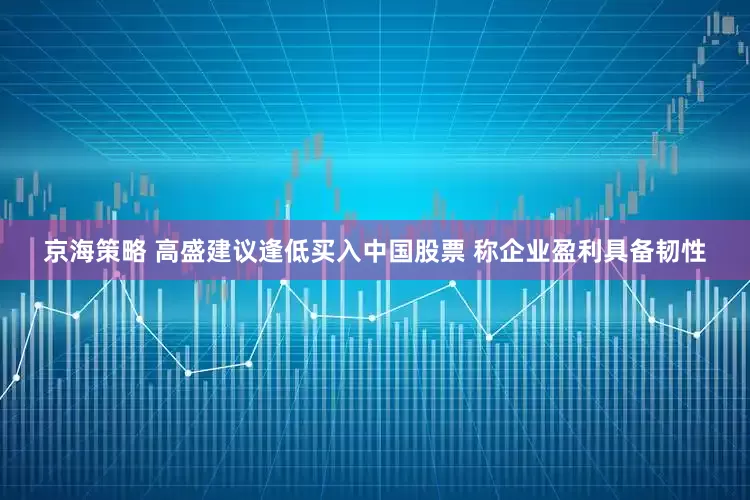 京海策略 高盛建议逢低买入中国股票 称企业盈利具备韧性